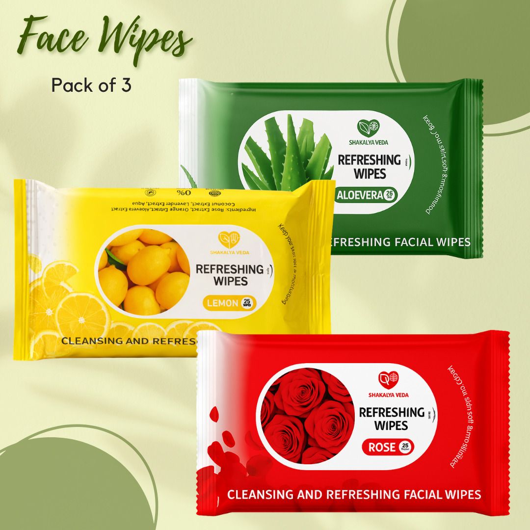 Rose Aloe Vera Lemon Face Wipes | Gentle Cleansing Wet Wipes-image-29