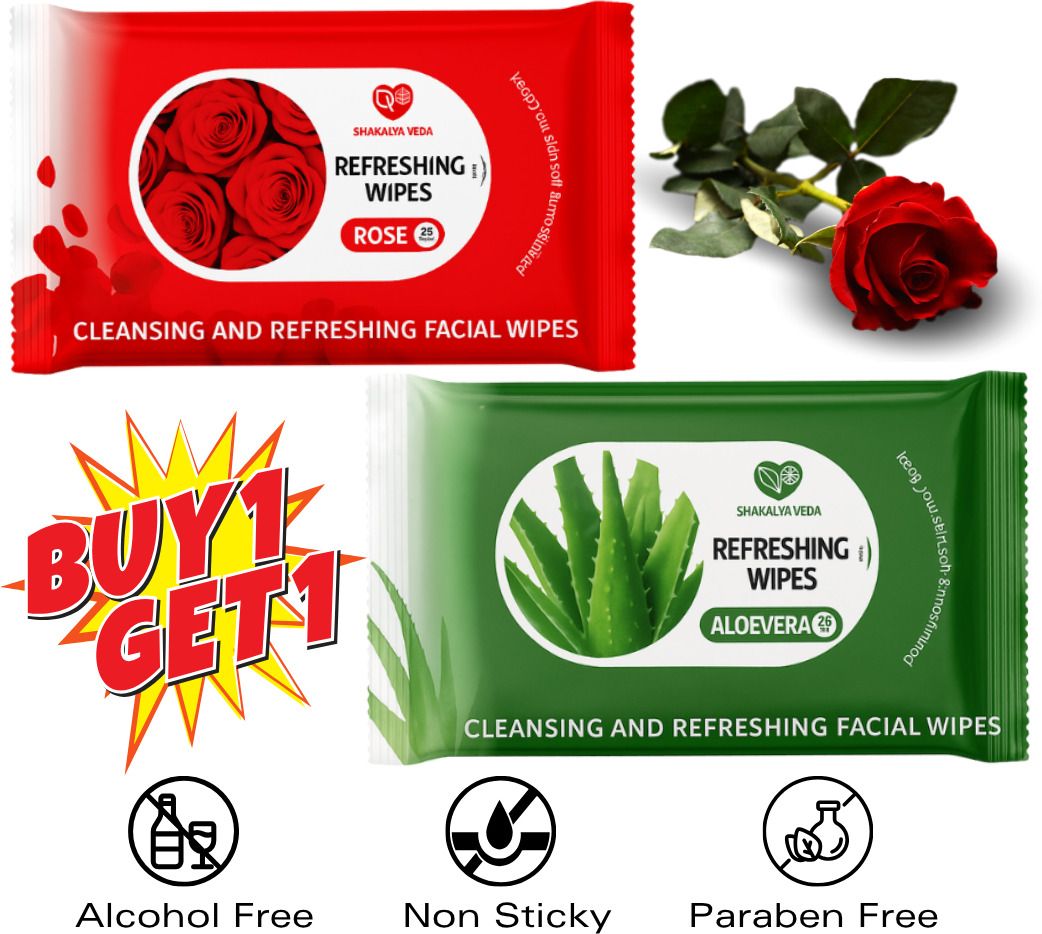 shakalyaveda Moisturizing Facial Wipes | Wet Tissue Combo-picture-29
