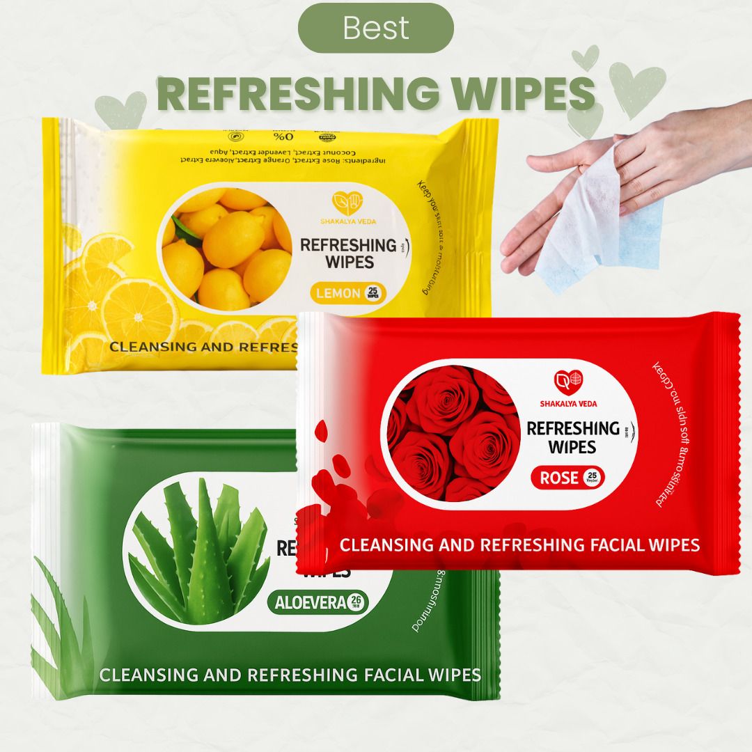 shakalyaveda Daily Care Face Wipes Pack of 3 | Easy Cleansing-picture-27