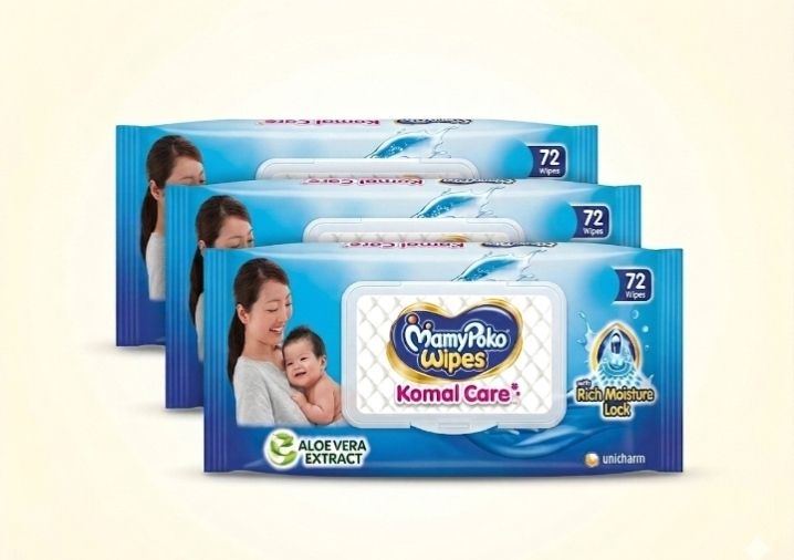 Komal Care Baby Wipes Pack Of 3-image-17