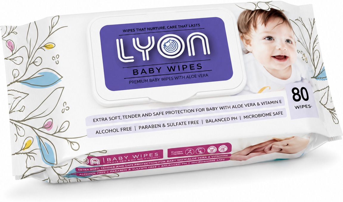 lyon Premium Baby Wipes with Aloe Vera & Vitamin E – Dermatologically Tested-picture-43