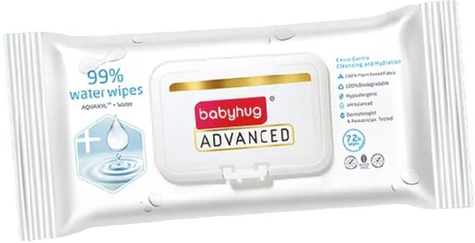 Advanced 99% Water Unscented Baby Wipes 72 Pieces-image-29