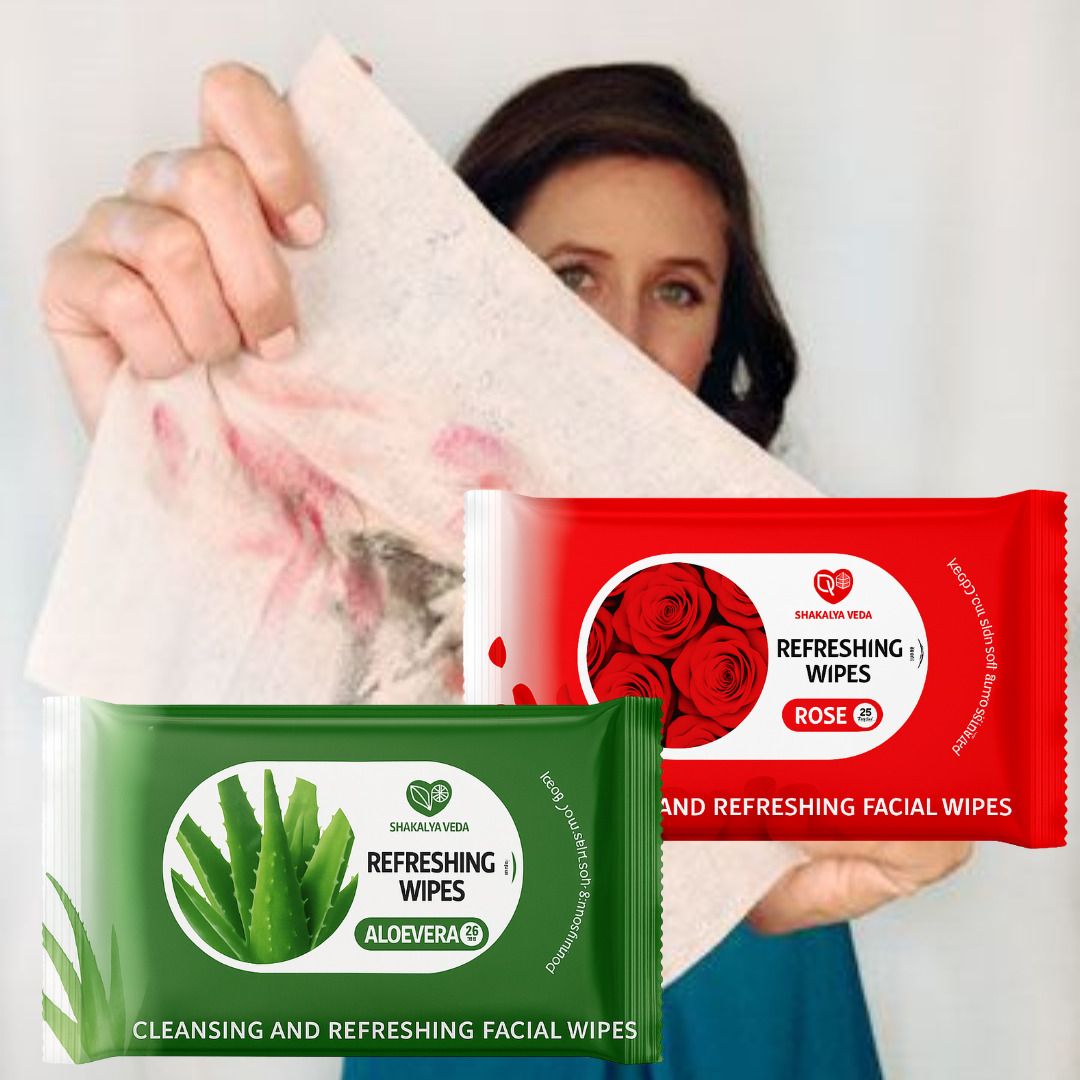 shakalyaveda Moisturizing Face Wipes Pack of 2 | Soft & Gentle-picture-22