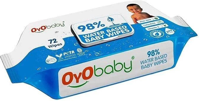 98% Water Wipes With Aloe Vera And Vitamin E, Calendula Extracts Baby Wipes-image-31