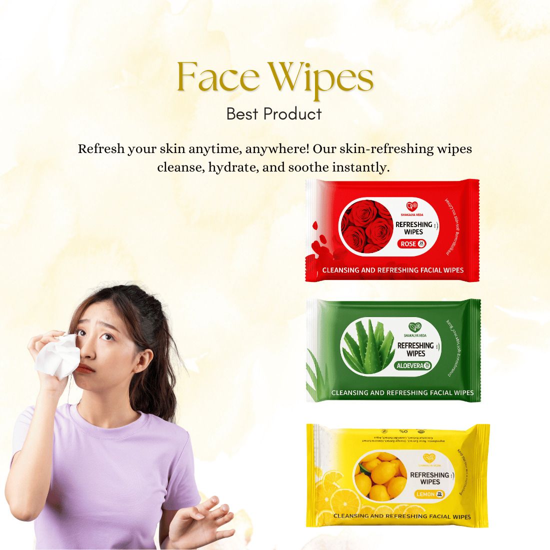 Skin Refreshing Face Wipes Combo Pack of 3 | Daily Freshness-image-5