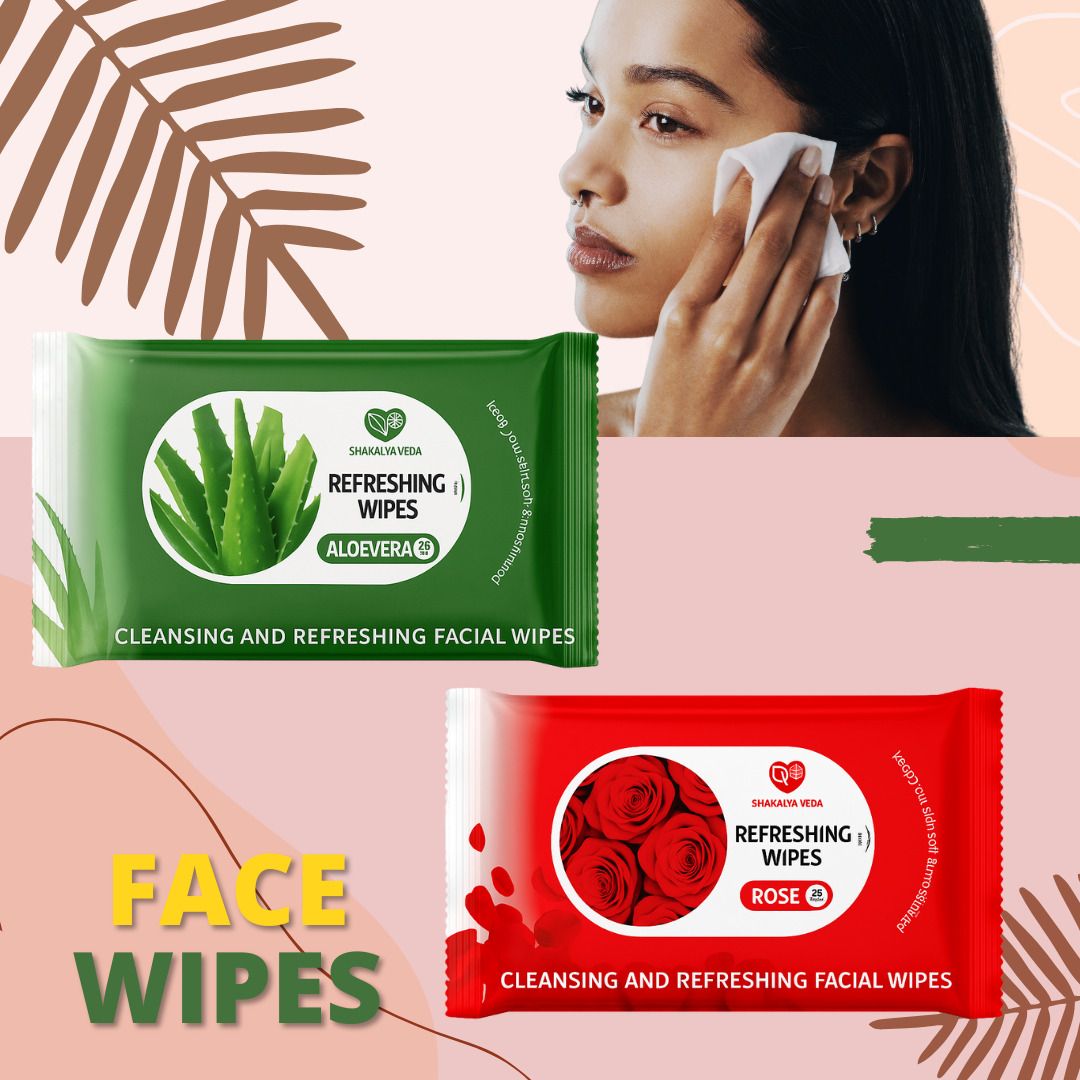 shakalyaveda Face Wipes Value Pack | Rose & Aloe Vera-picture-38