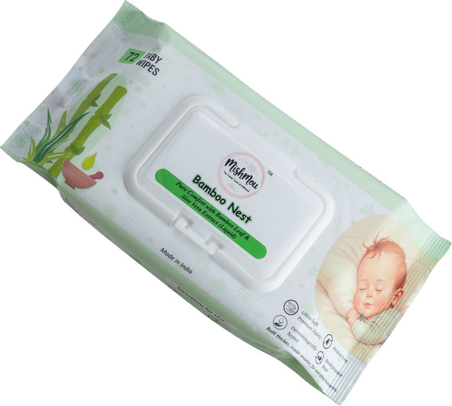 Bamboo Nest Baby Wipes – Triple Pack, 72 Wipes Each-image-11