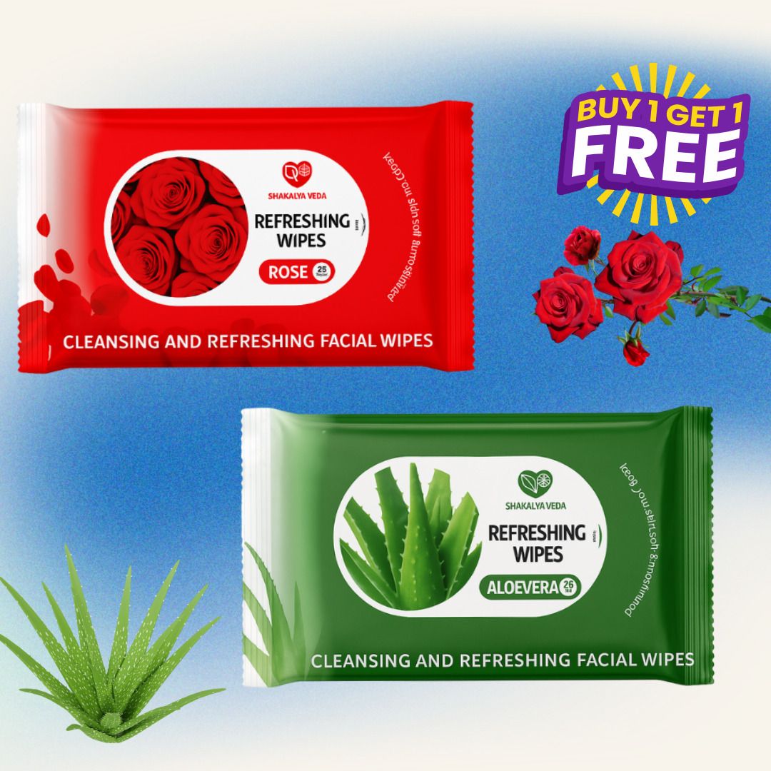 Fresh Look Facial Wipes | Aloe Vera & Rose Wet Tissue Pack-image-5