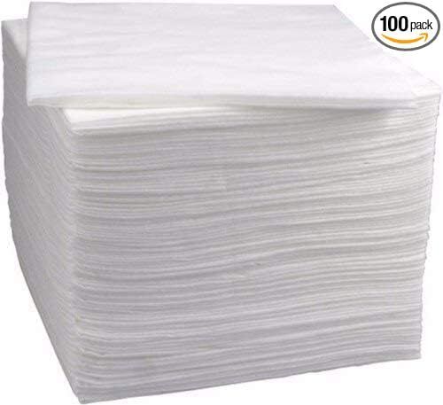 nyra Disposable Dry Wipes Ultra Soft Non-Woven Wipe 8x8Inches Cleansing Cloths(100)-picture-8