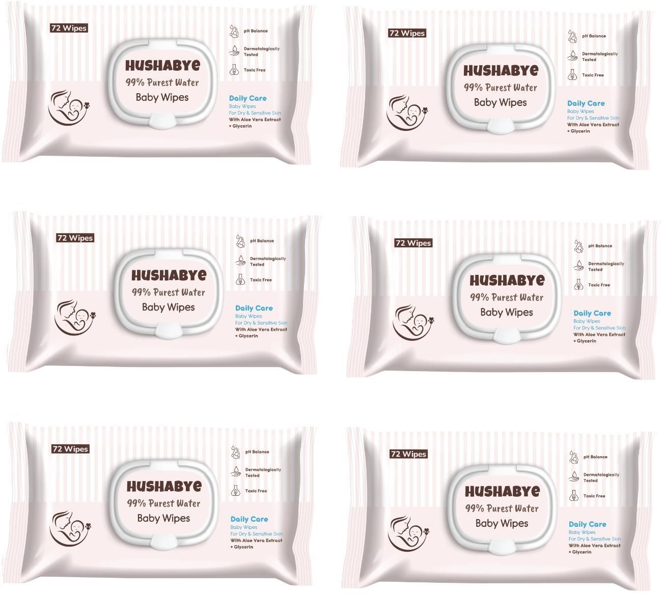 99% Purest Water ,PH Balance Wet Wipes Pack of 6