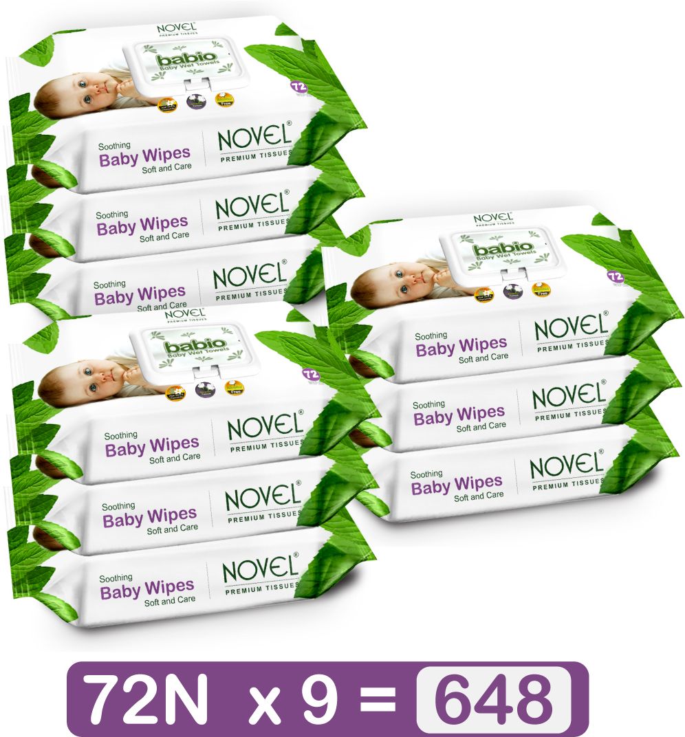 novel Baby Wipes 72 Sheets With LID PK-9-picture-11