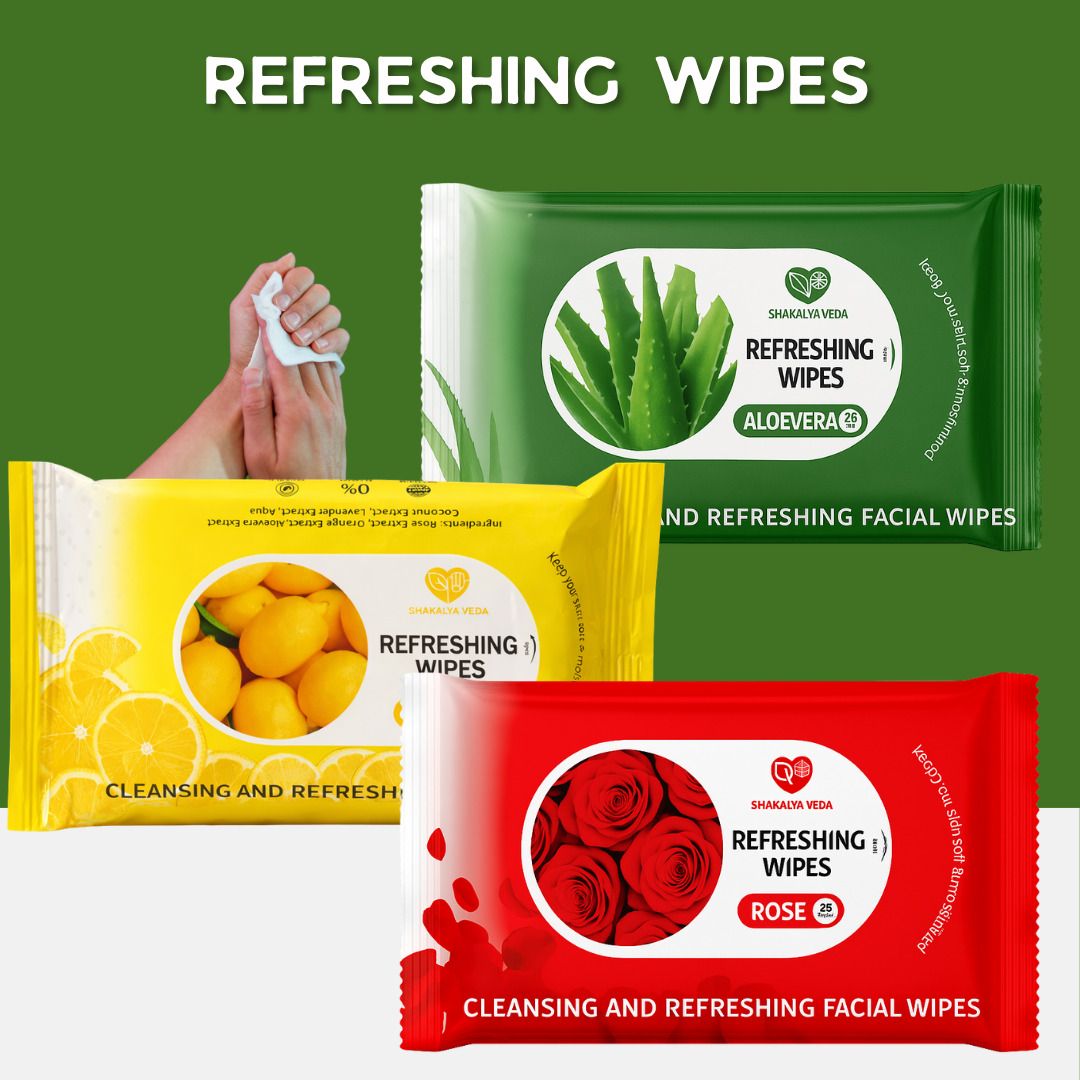 shakalyaveda Portable Face Wipes Pack of 3 | Ideal for Home & Travel-picture-25