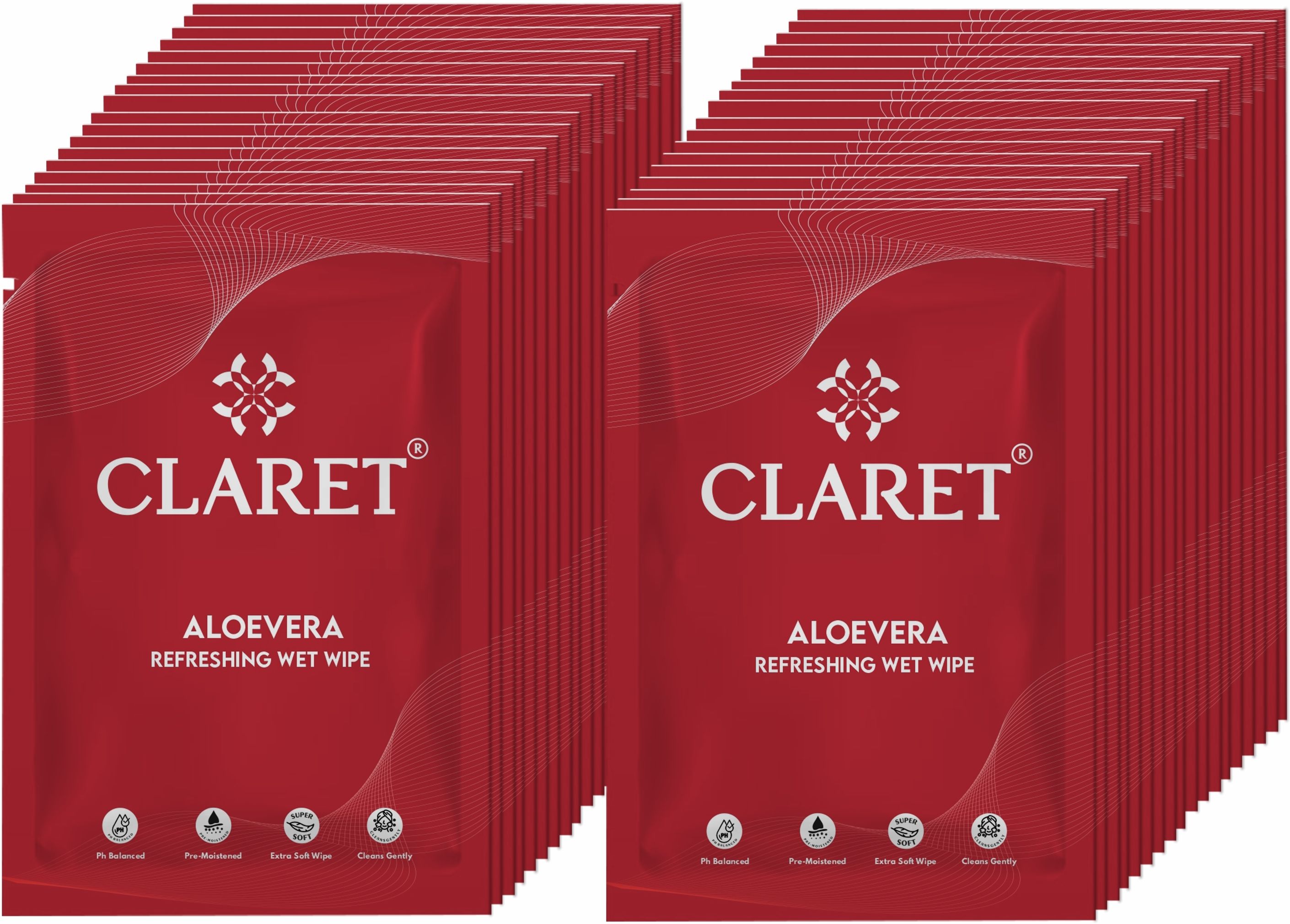claret Refreshing Wet Wipes Pack of 100 | PH Balanced Face Wipes for Daily Use & Travel-picture-16