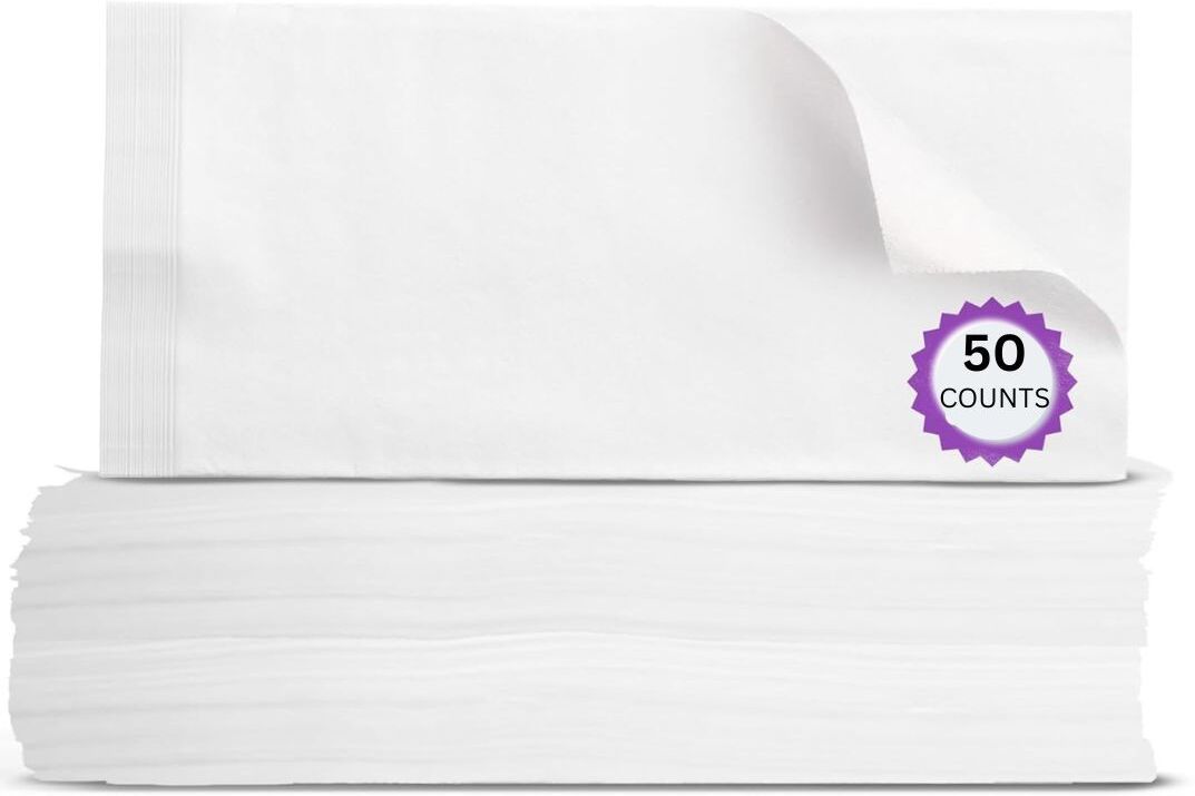 Dry Wipes Baby&Adults Ultra Soft wipe 50 Count (Pack1)-8"x8"Travel Size-image-39
