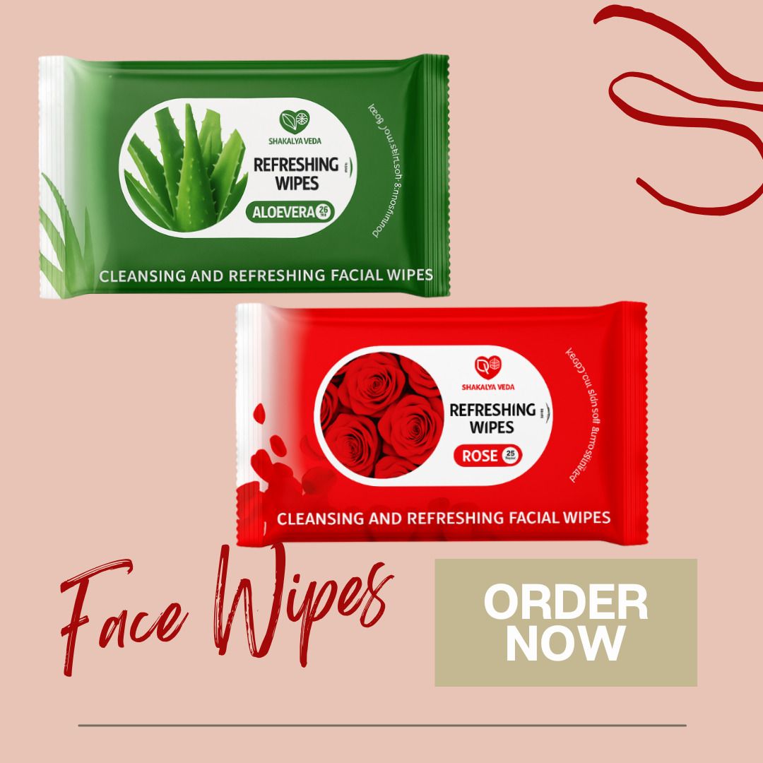 shakalyaveda Rose Face Wipes Combo | Pack of 2 | Gentle Cleansing Wipes-picture-14