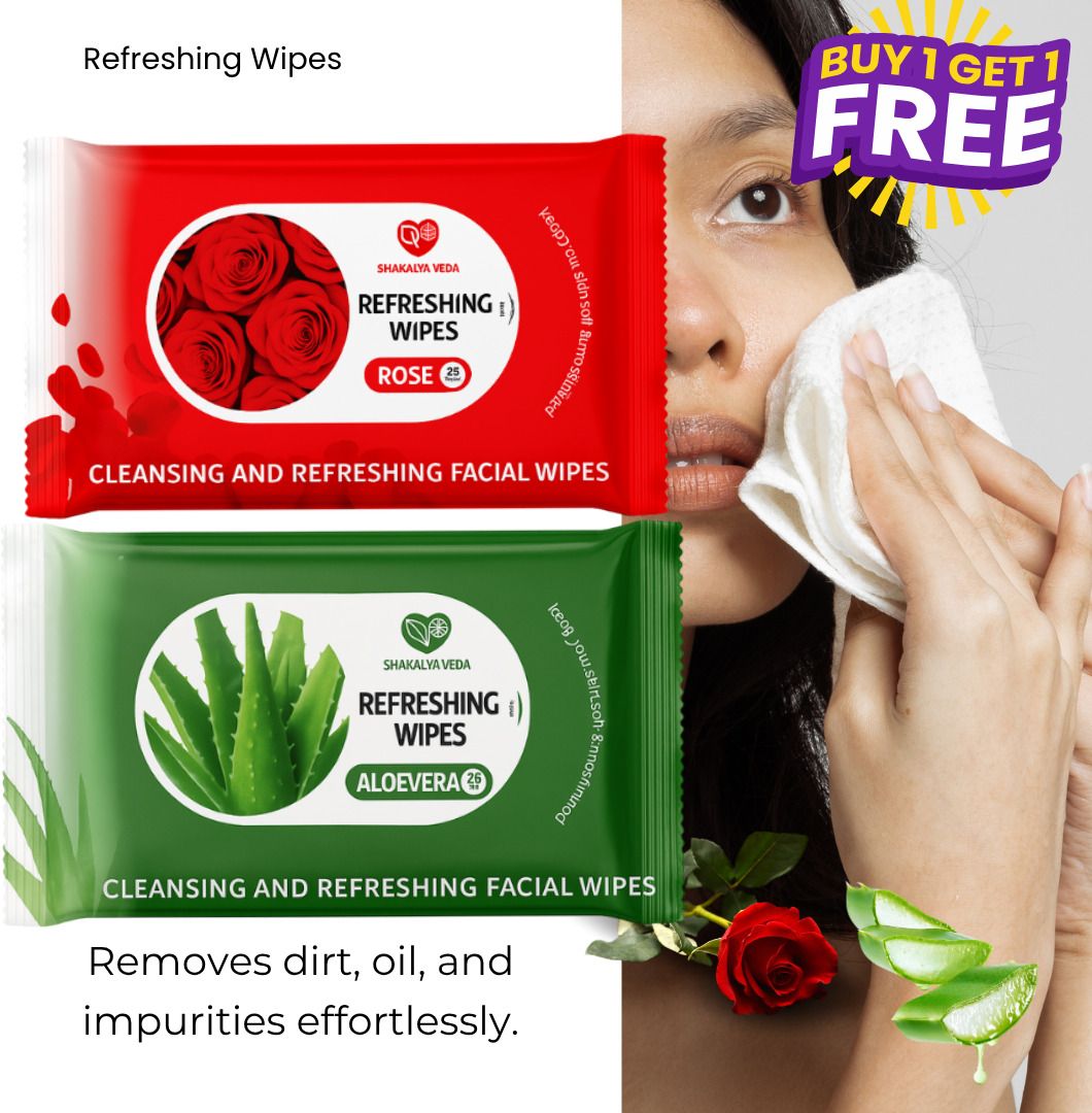 shakalyaveda Natural Aloe Comfort Clean Daily Use Face Wipes-picture-3