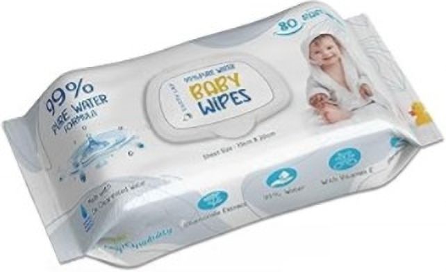 Premium Baby Wipes, Extra Thick, 4X Thickness, Medical Grade Viscose, Natural-image-15