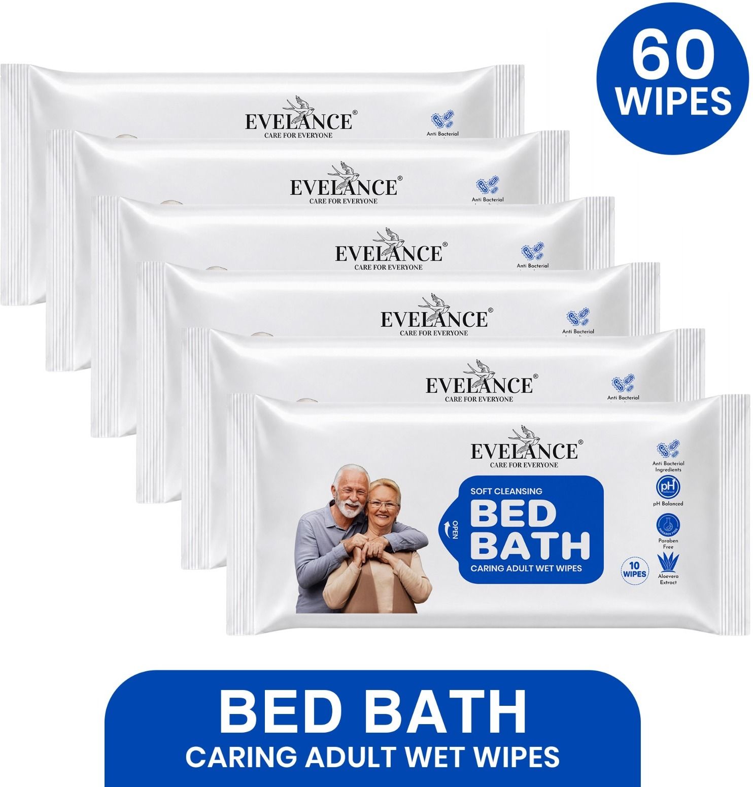 Bed Bath Wipes for Adults | 240x300mm | Aloe Vera + Olive Oil + Vitamin E-image-28