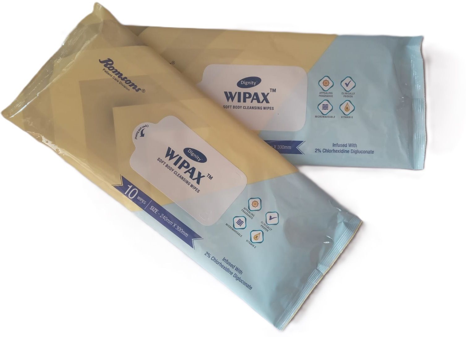 Wipax Soft Body Cleansing Wipes for Adults Pack of 2 (Combo Pack 20psc.)-image-32
