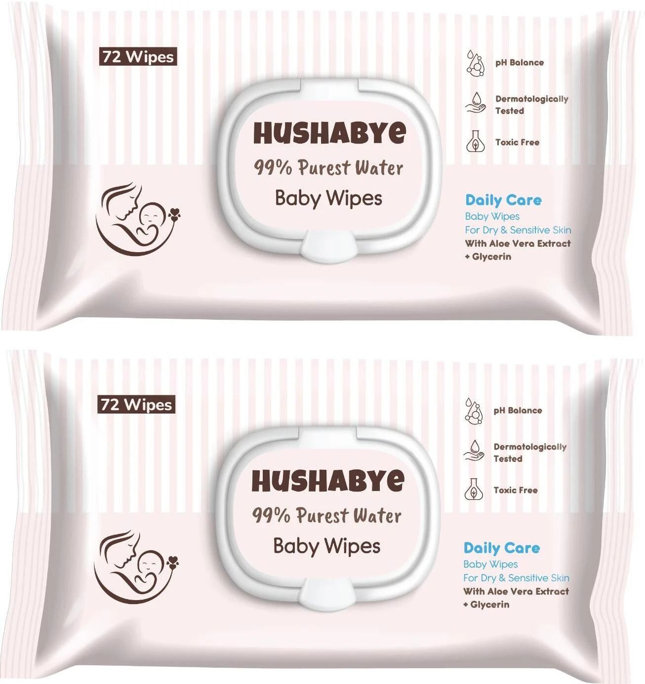 hushabye 99% Purest Water ,PH Balance Wet Wipes Pack of 2-picture-11
