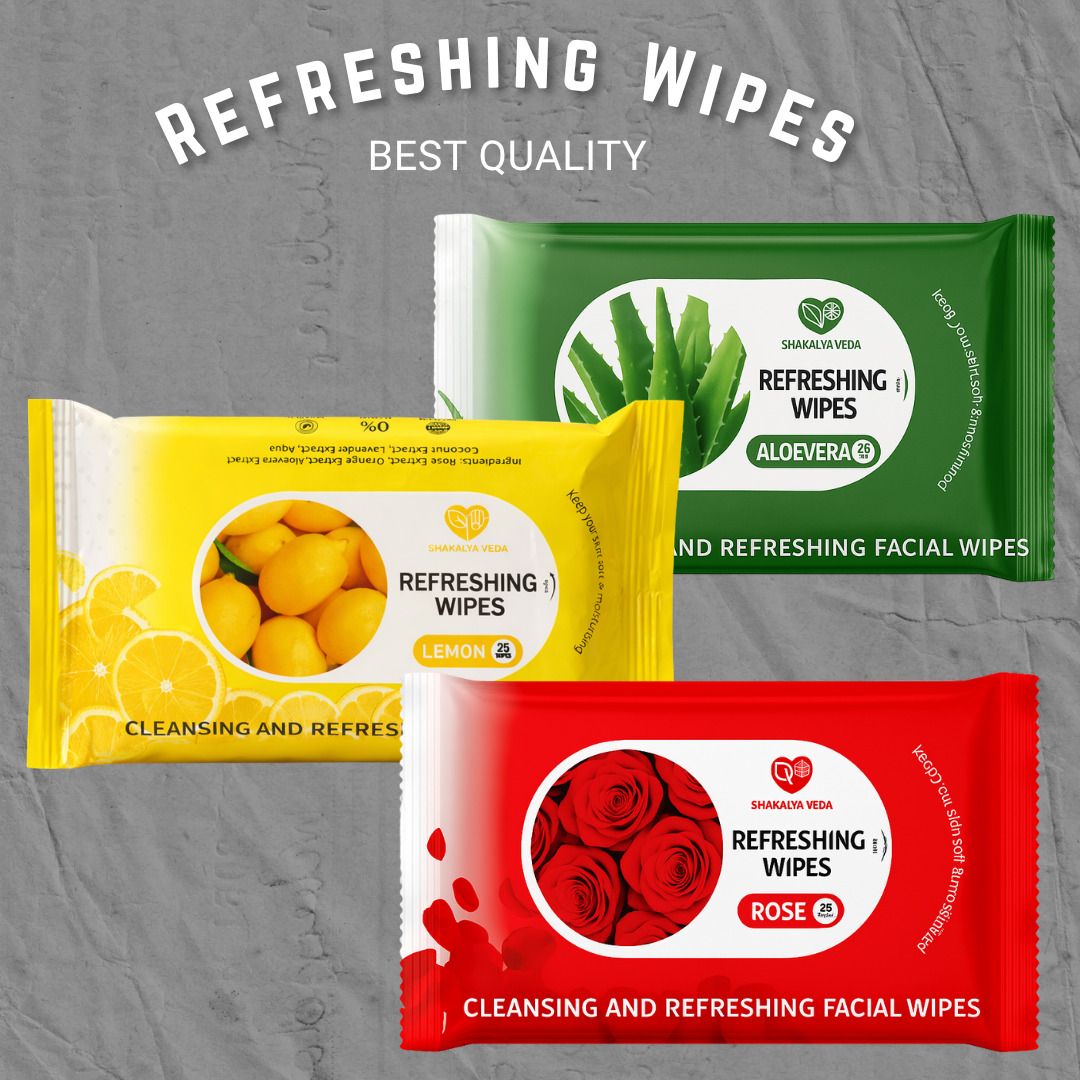 shakalyaveda Face Wipes Pack of 3 | Soft & Refreshing Wet Wipes-picture-38