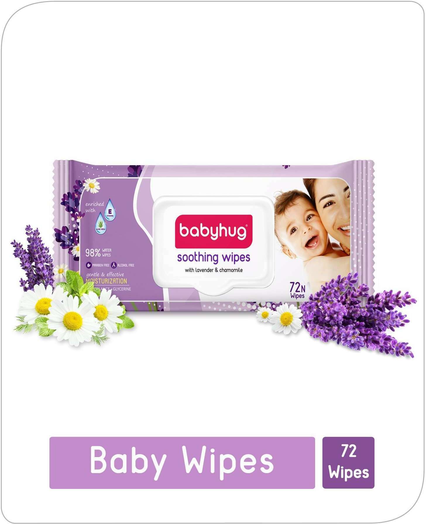Lavender & Chamomile Wipes - 72 Pieces-image-28