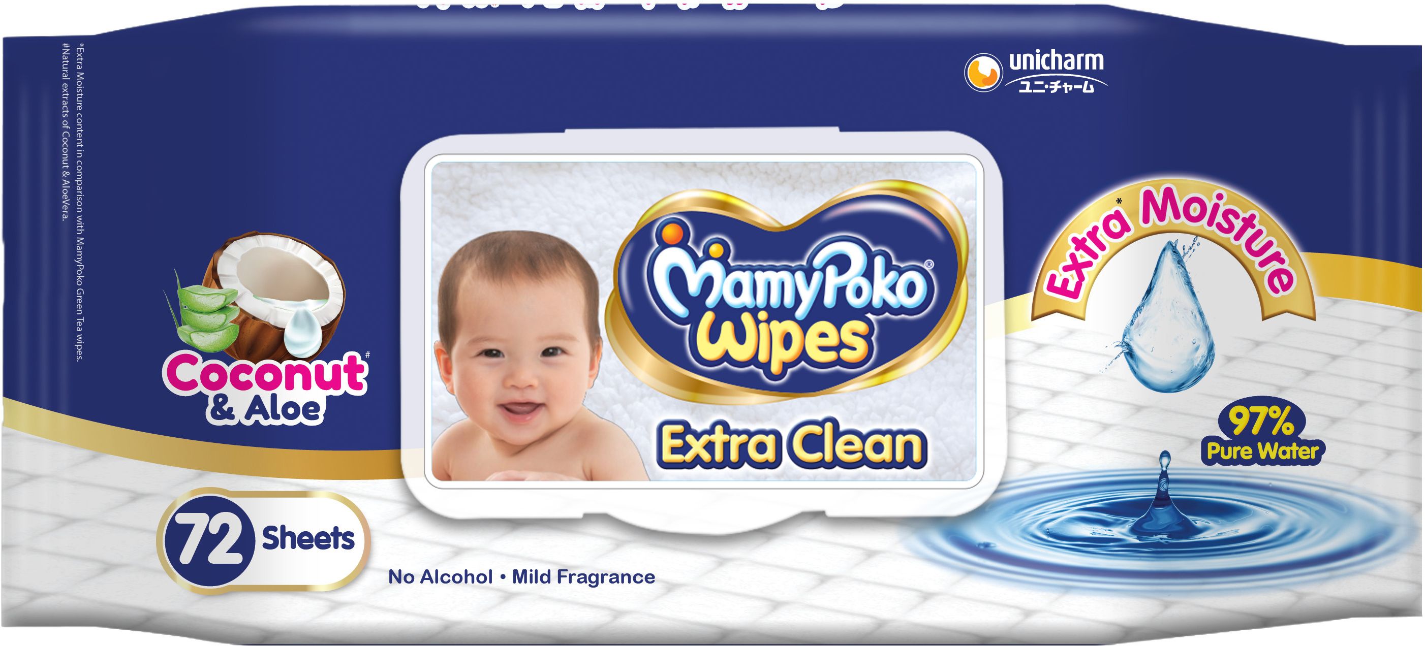 mamypoko Extra clean (72 wipes)-picture-11