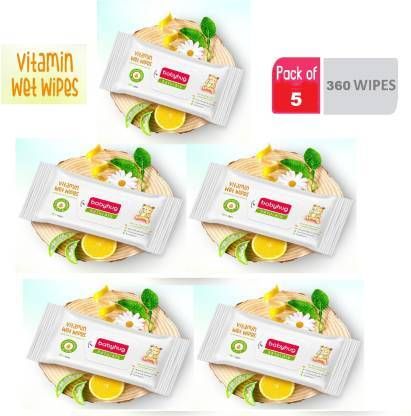 Naturals Vitamin Wet Wipes - 72 Pieces (Pack of 5)-image-35