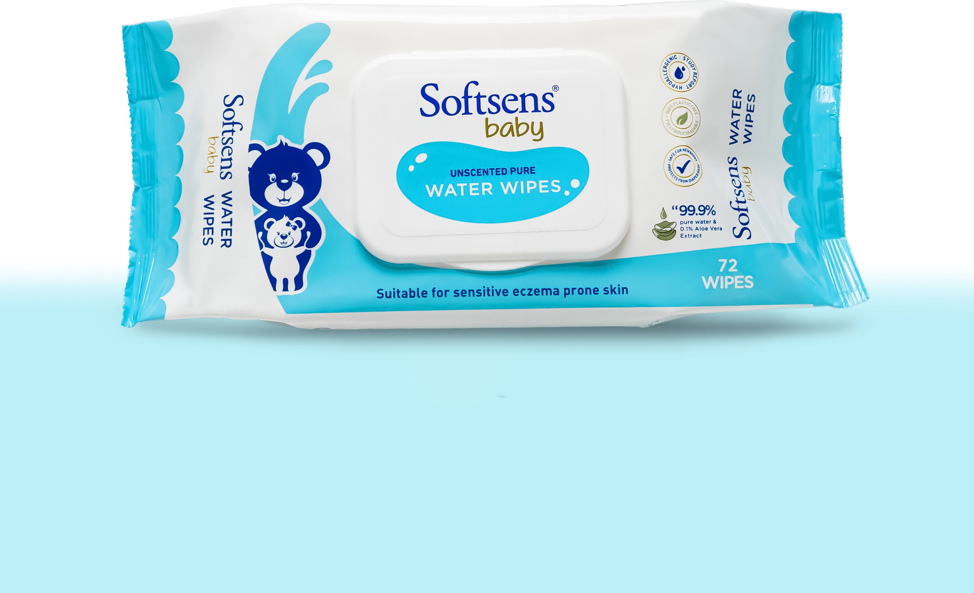softsens 99.9% Pure Water Wipes (72 Wipes) Pack of 1-picture-15