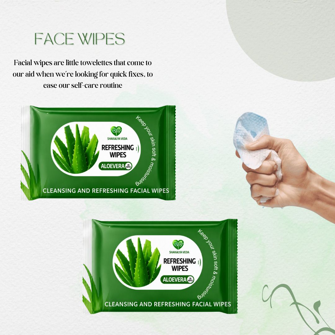 Aloe Vera Moisturizing Face Wipes | Refreshing Wet Tissues for Skin | Pack of 2-image-32