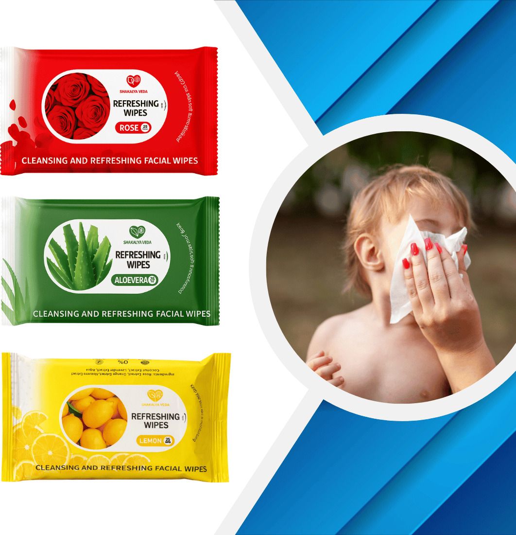 Fresh Glow Face Wipes | Rose Lemon Aloe Vera | Triple Pack-image-44