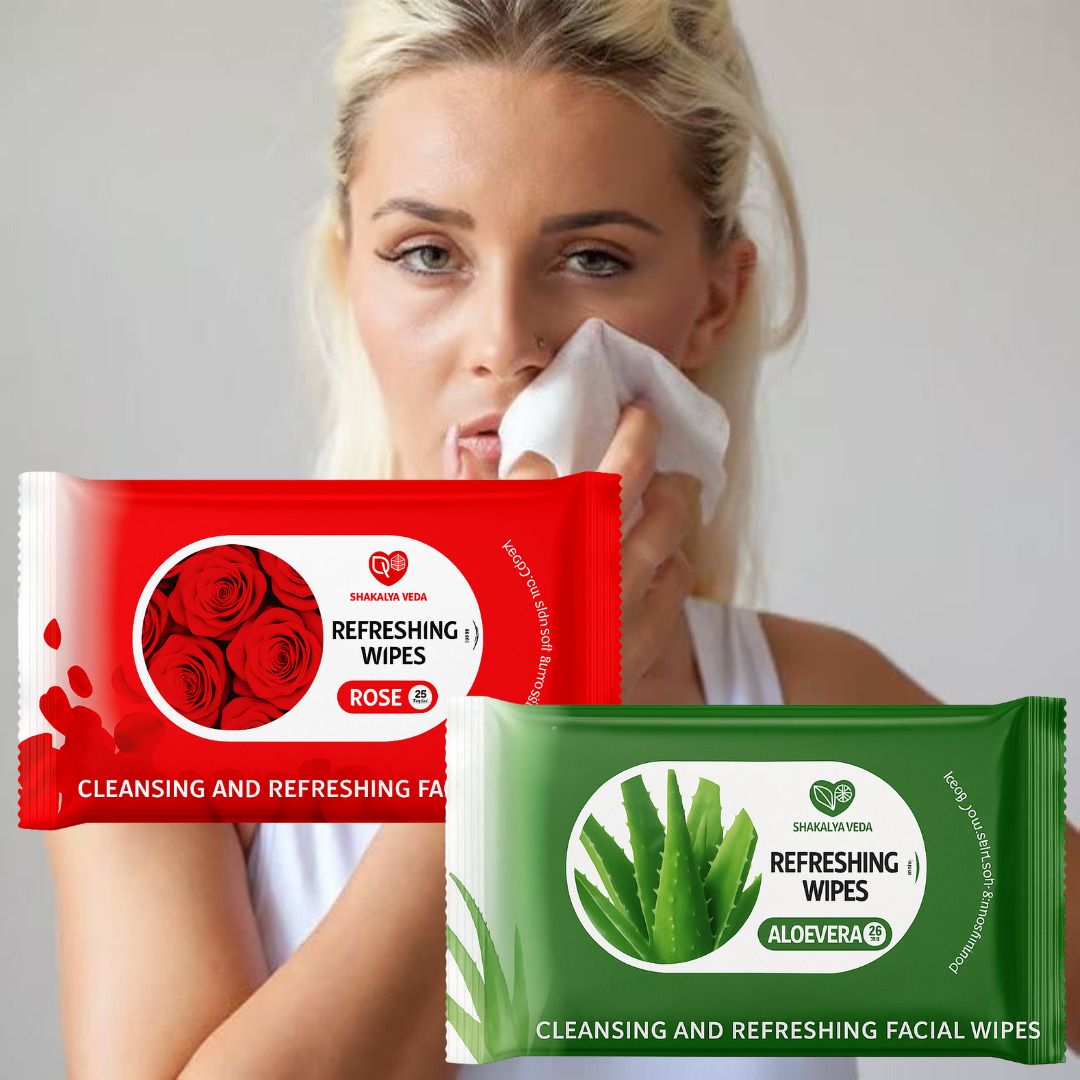 Rose Aloe Refresh Wipes – Pack of 2-image-3