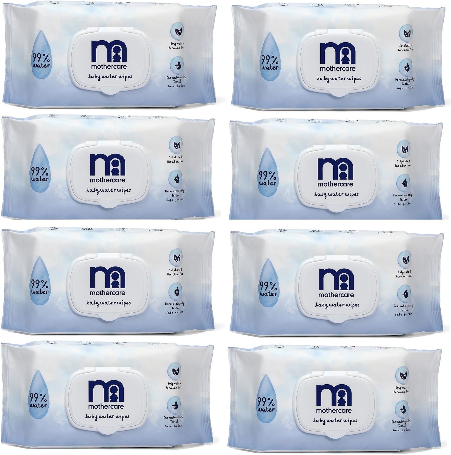 mothercare 99% Pure Water Baby Wipes with Lid – Fragrance & Free Tested Wet Wipes 80s-picture-24