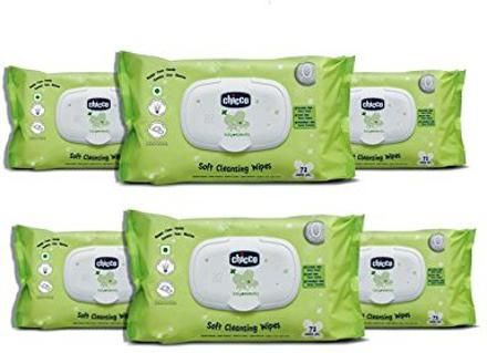 Baby Wet Wipes, Fliptop Pack ( 72 Sheets Per Pack)(pack of 6)-image-4