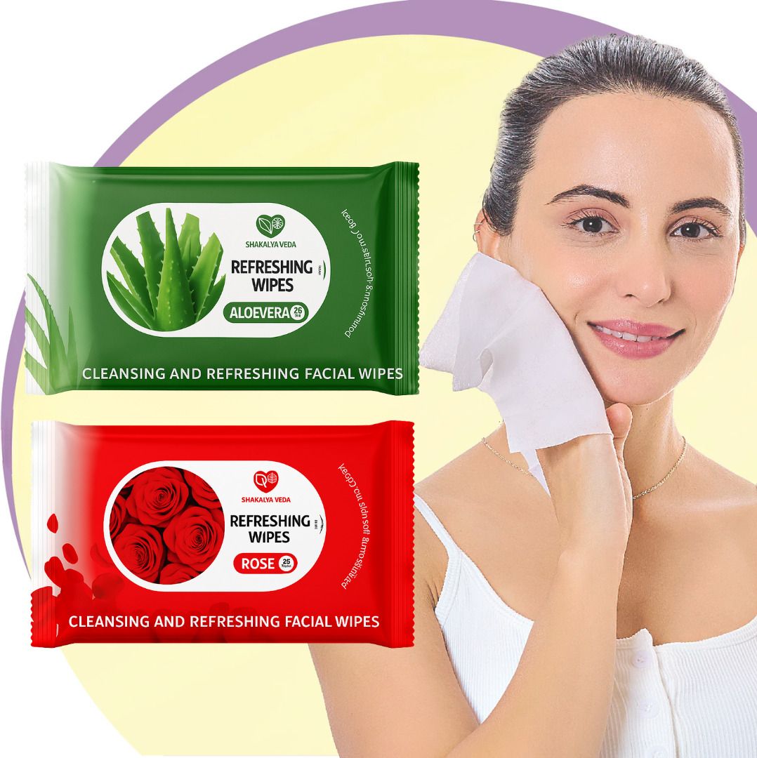shakalyaveda Cleansing & Refreshing Face Wipes Combo | Pack of 2-picture-37
