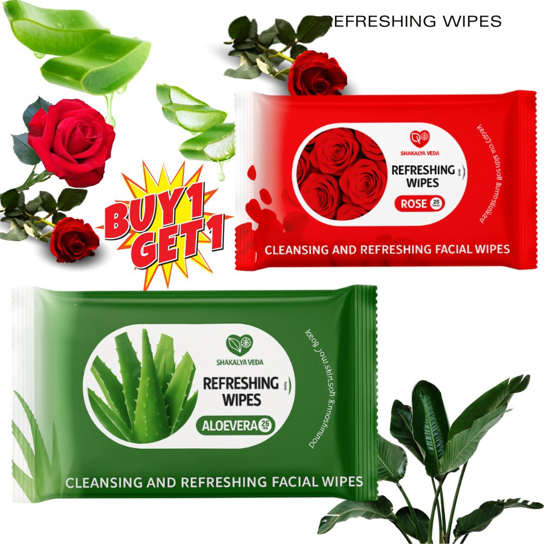 Gentle Cleansing Face Wipes Combo | Aloe Vera & Rose-image-21