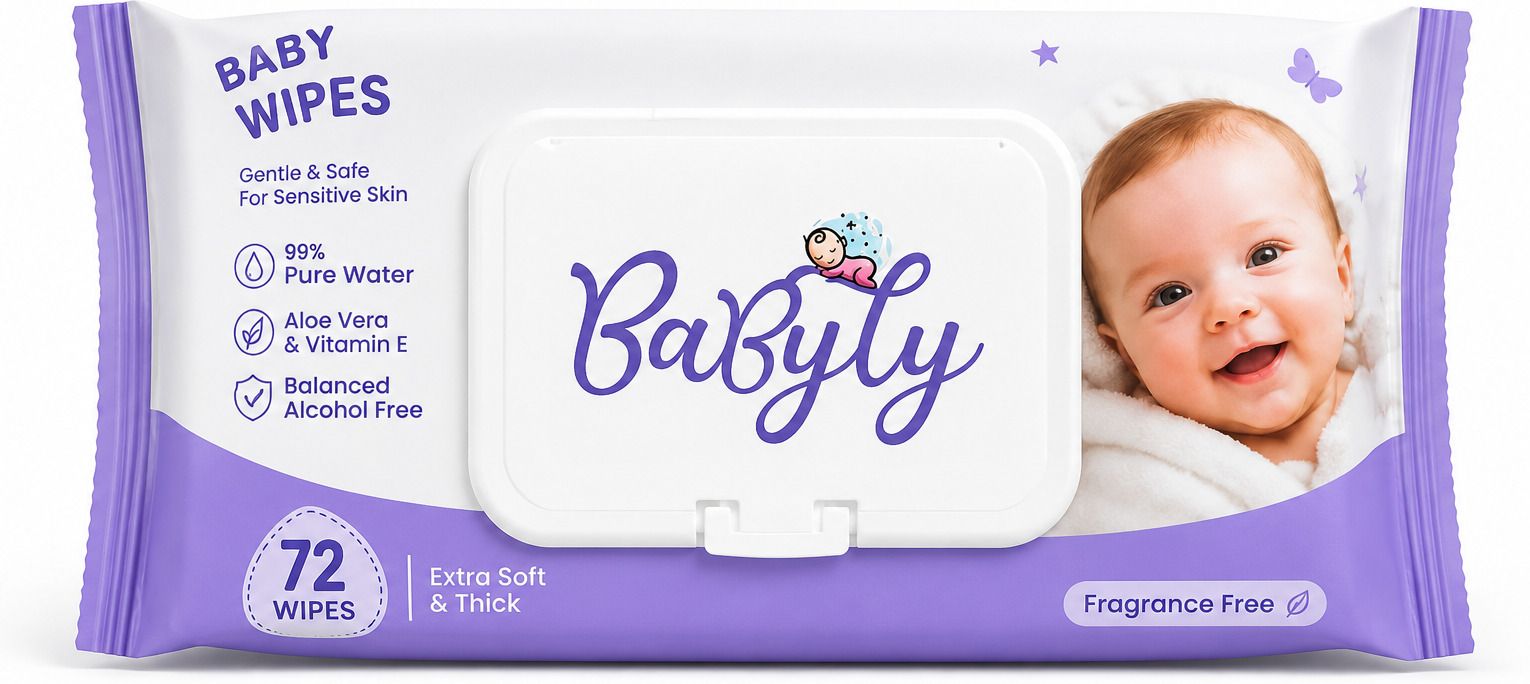 Soft Cleansing Baby Wipes with Aloe Vera and VitaminE , Extra Soft &Thick-image-27
