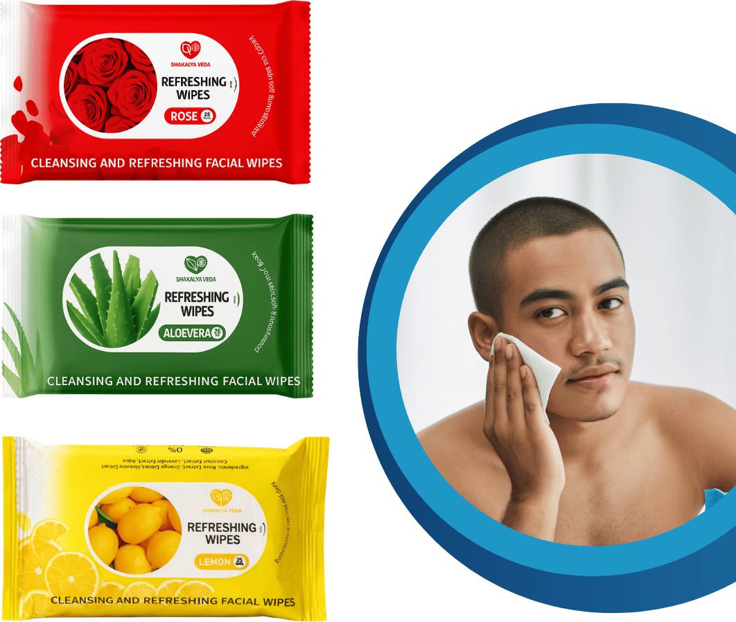 shakalyaveda Refreshing Cleansing Tissues | Face Wipes Combo | 75 Wipes-picture-24