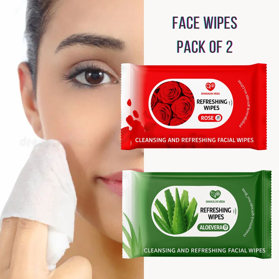 shakalyaveda Baby Wet Tissue Face Wipes Skin Cleansing Travel Wipes-picture-12