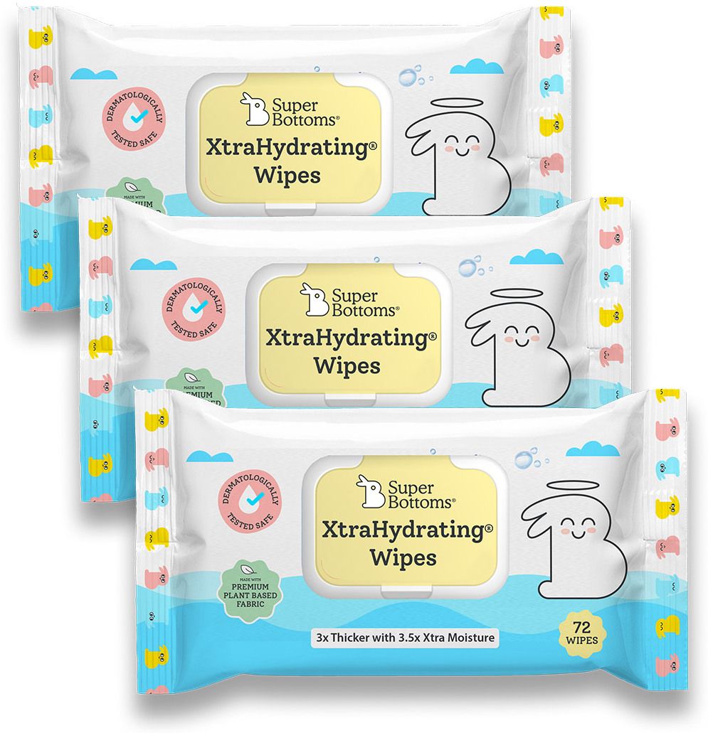 superbottoms XtraHydrating Wipes For Babies|98% Pure Water & Calendula Oil, Lid Pack-picture-22