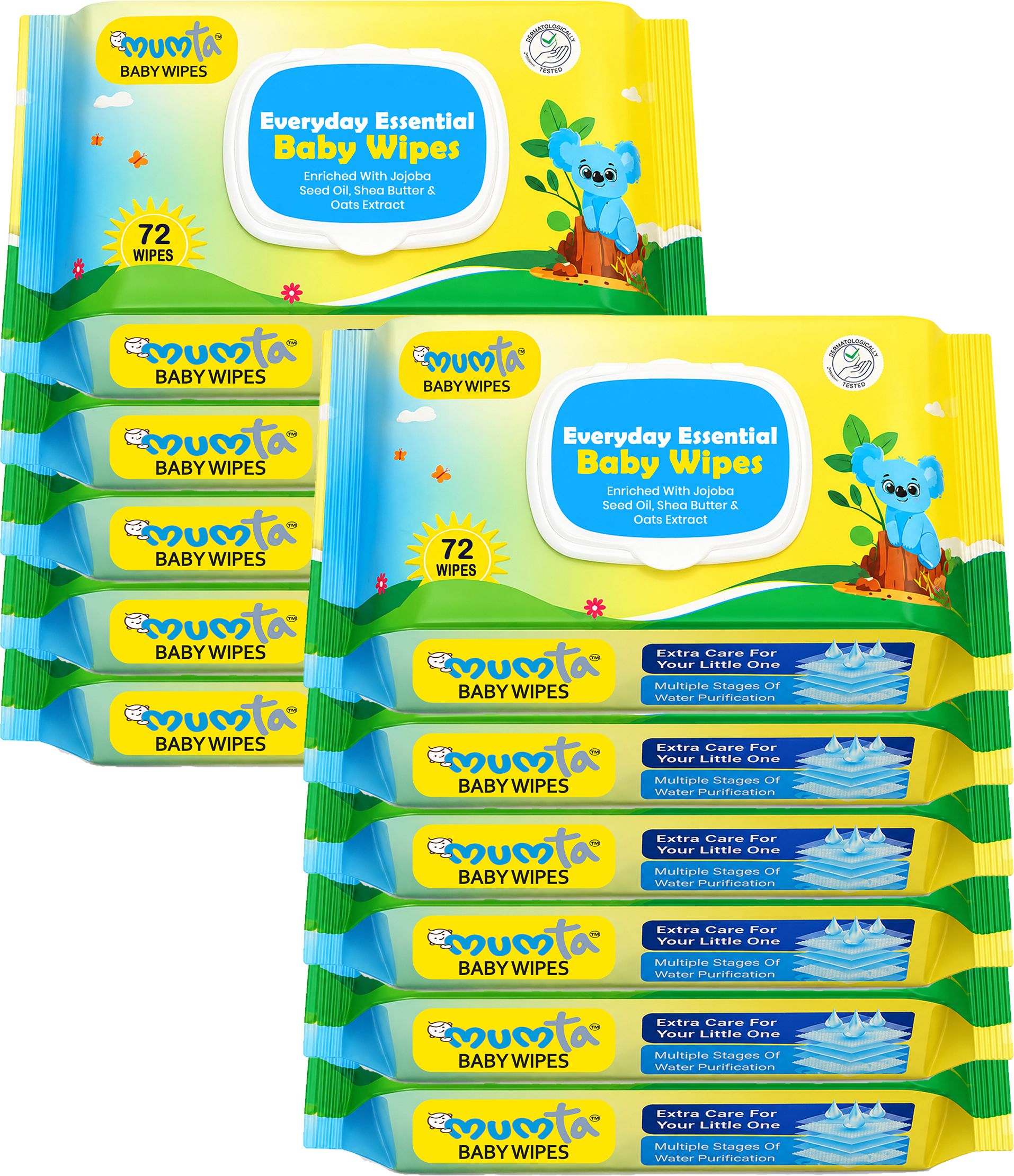 mumta Baby Wipes | Baby Wet Wipe for baby with Aloe Vera & Vitamin E - Pack of 11-picture-11