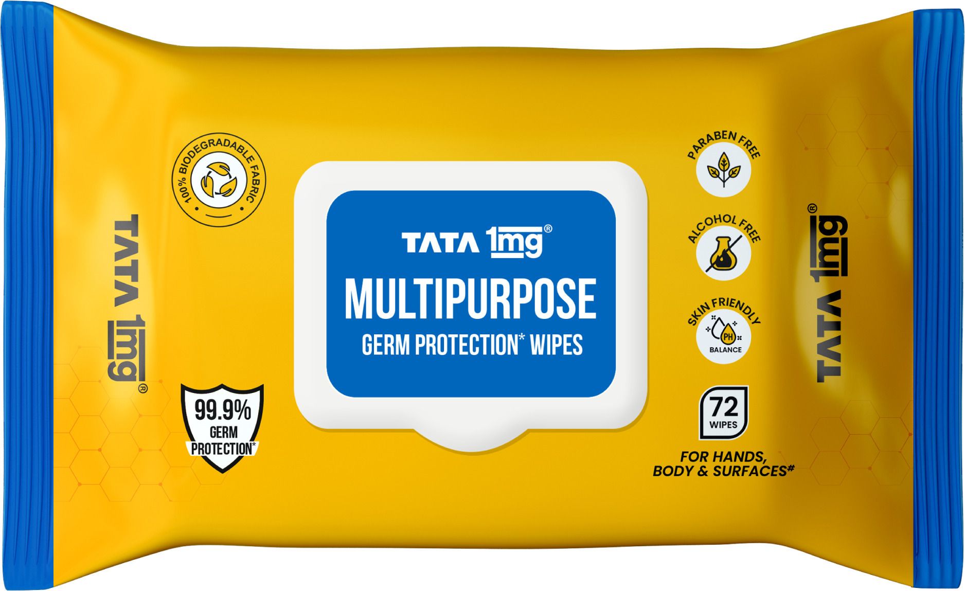 tata 1mg Multipurpose Germ Protection Skin Friendly Biodegradable Wipes-picture-4