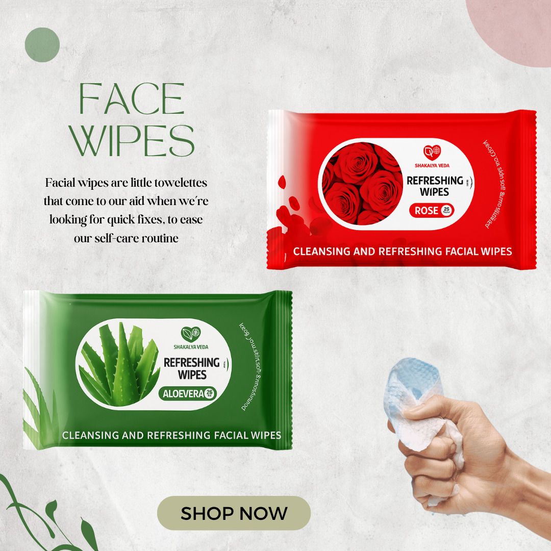 shakalyaveda Rose Aloe Vera Soft Cleansing Face Tissue Wipes Pack of 2-picture-24