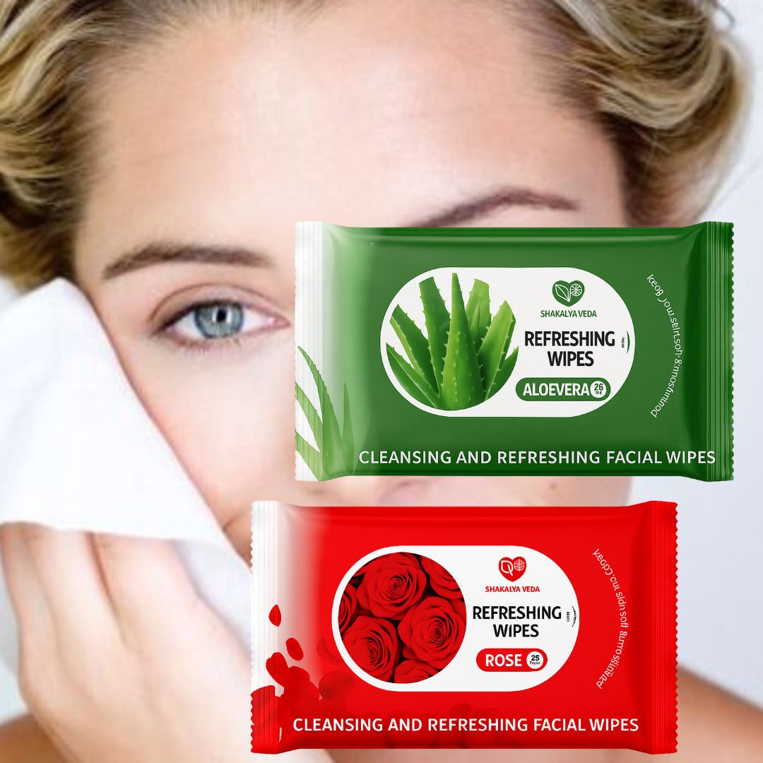 shakalyaveda Rose Aloe Care Wipes – Pack of 2-picture-21