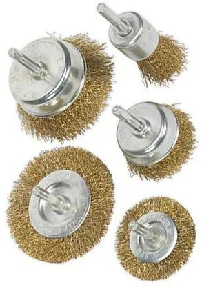 harshvani Heavy duty Wire Brass Brush Set to Remove Paint,Dust,Dirt Wheel Brush Wheel Brush-picture-23