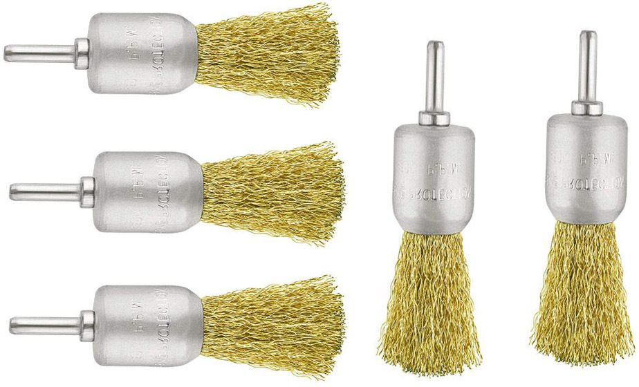 1/4inch 5pc 19mm End wire brush set Wheel Brush-image-30