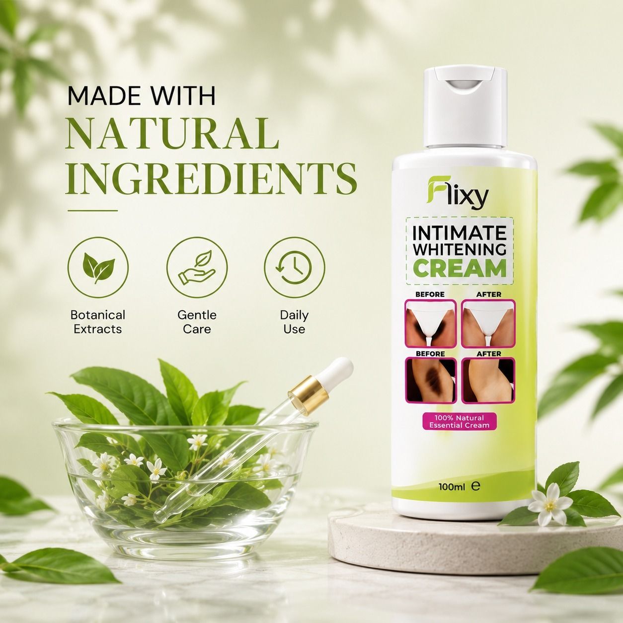 Intimate Area Whitening Cream skin lightening for private areas Intimate Cream. Nipple Cream-image-9