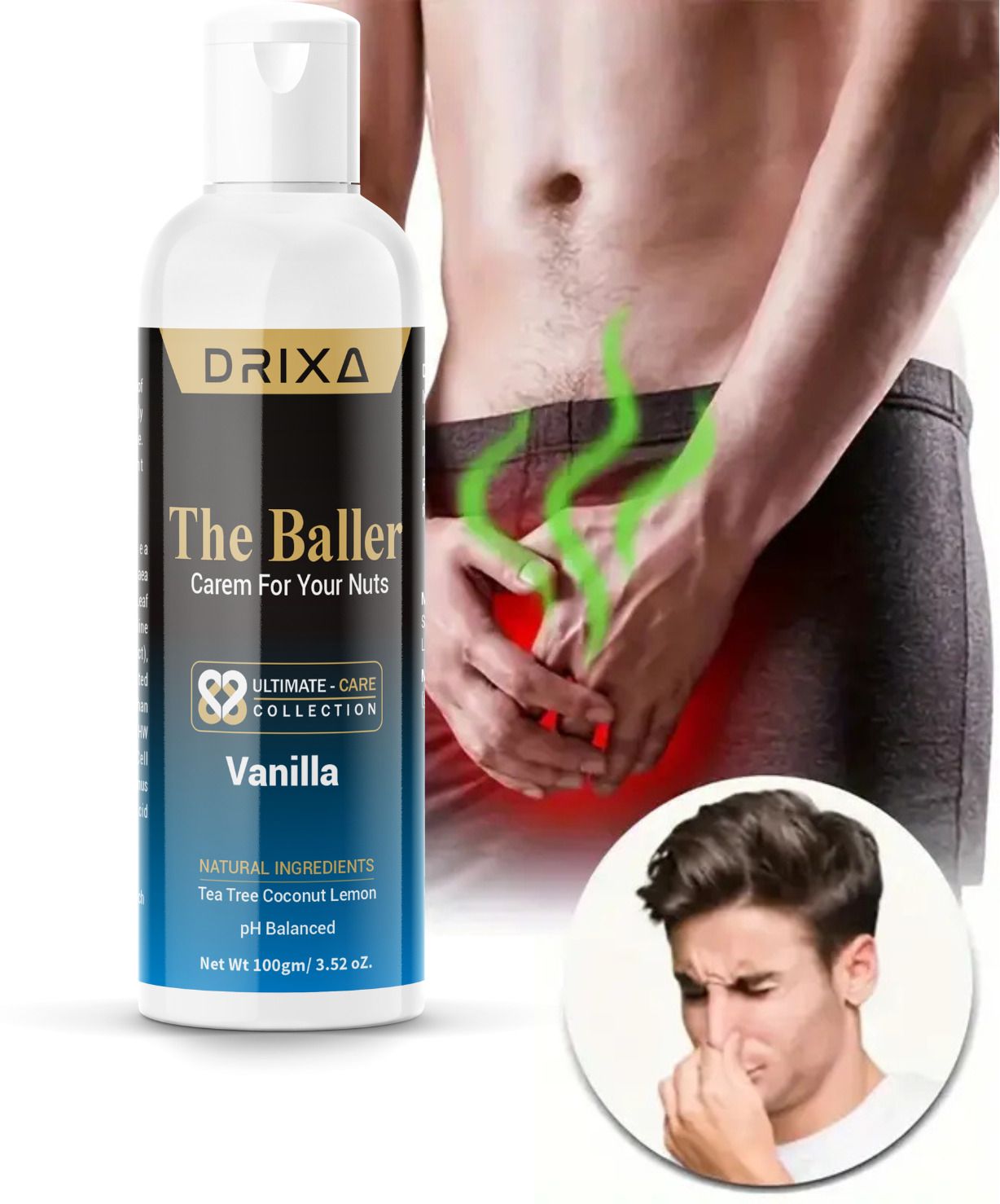 drixa MAN THE BALLER CREAM INTIMATE ARE FRESH AND WHITENING CREAM Intimate Cream-picture-17