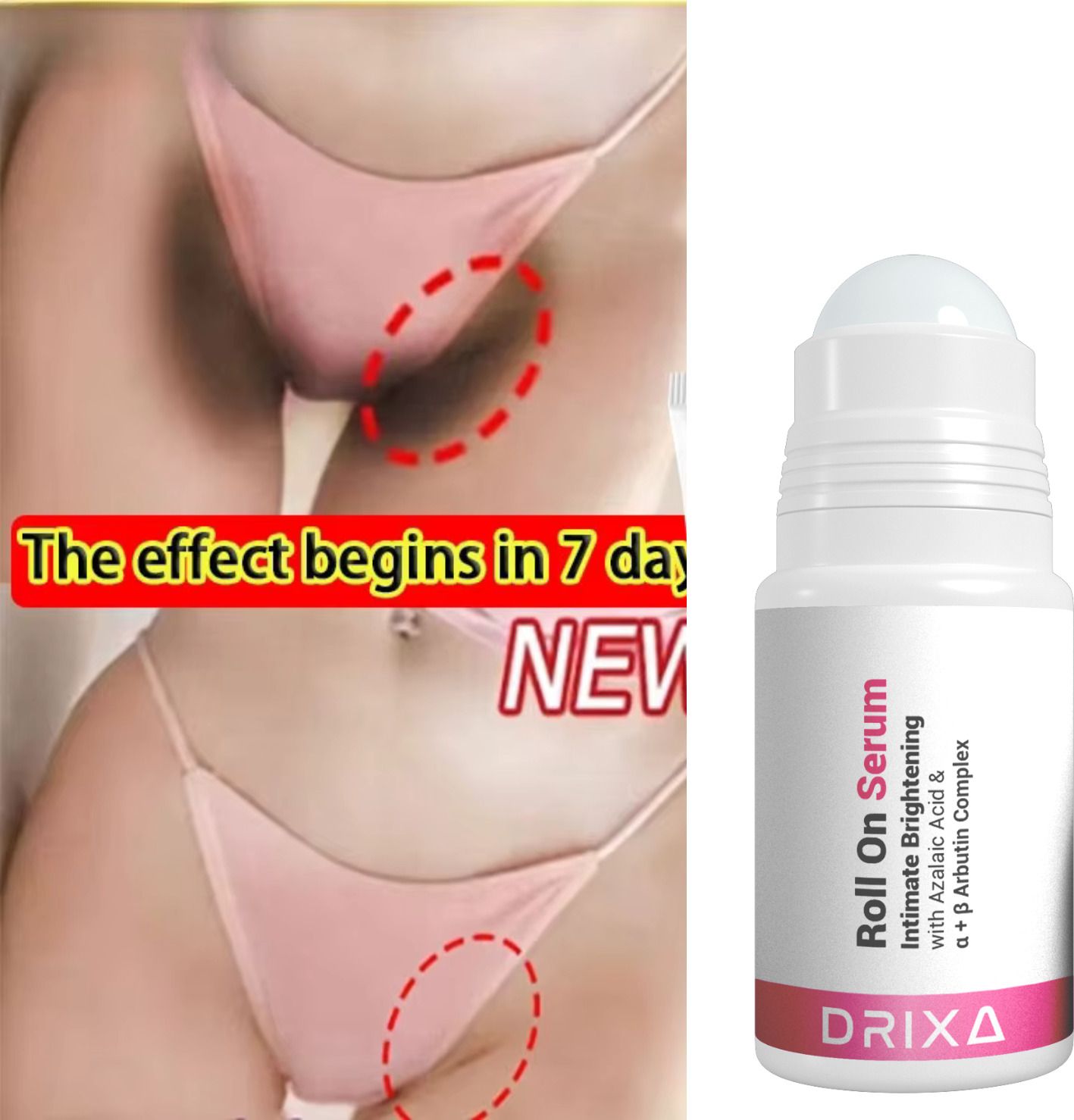 drixa Intimate Brightening Roll-On Serum for Private Parts | Dark Spot Remova Intimate Cream-picture-15