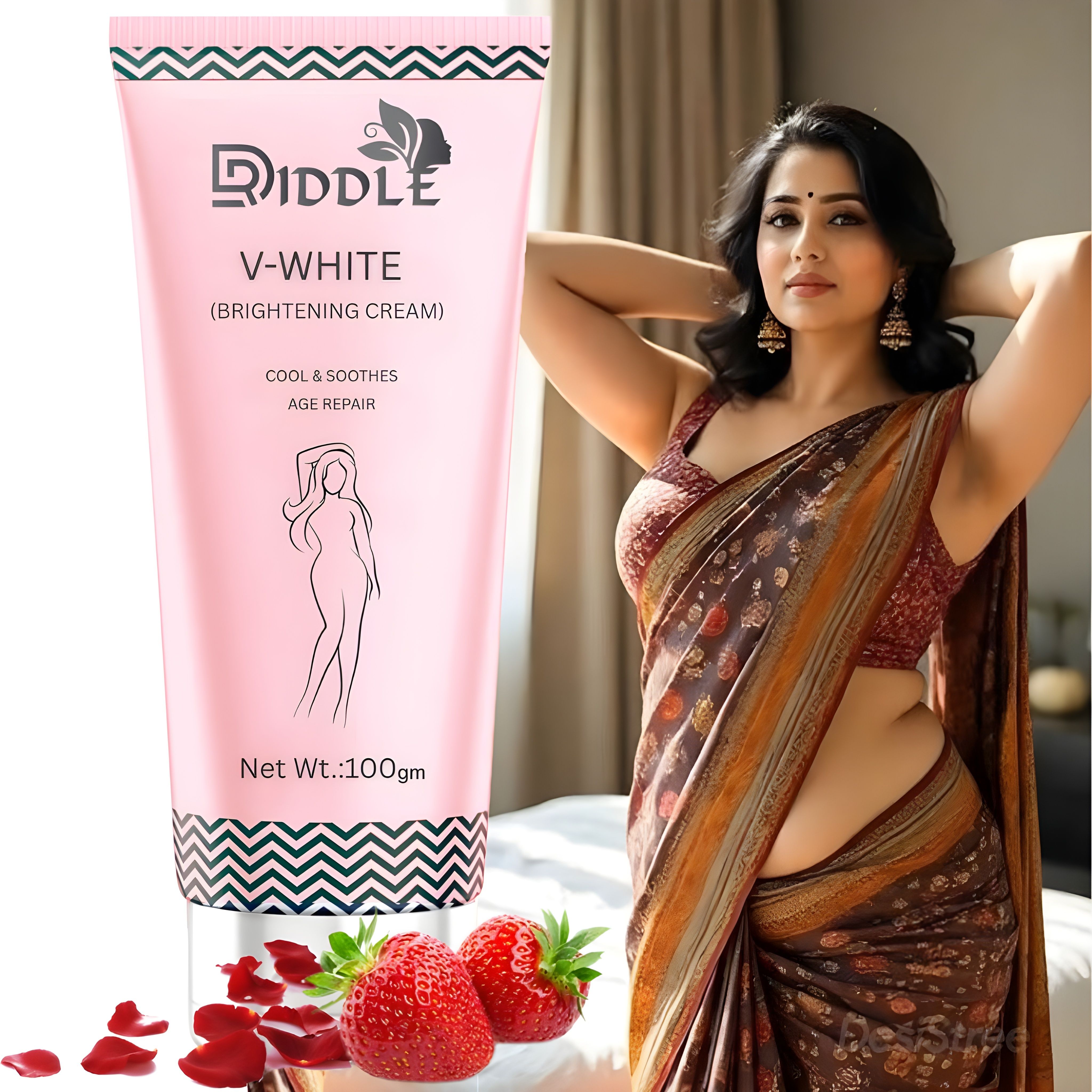 V White Intimate Area Whitening Cream skin lightening cream undearm private area Intimate Cream-image-23